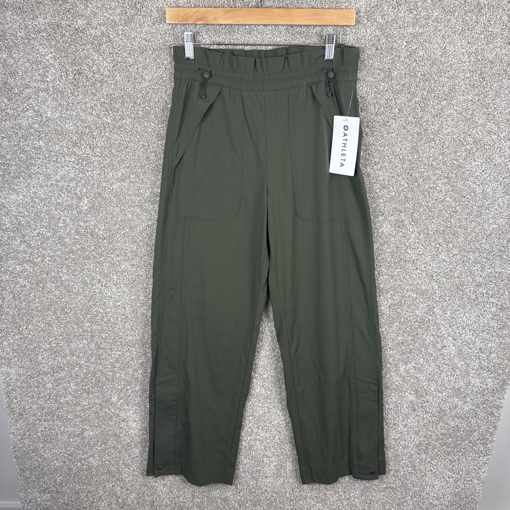 Olive Green Utility Jogger Pants